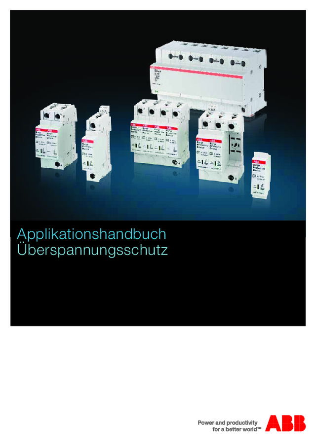 Applikationshandbuch Überspannungsschutz
