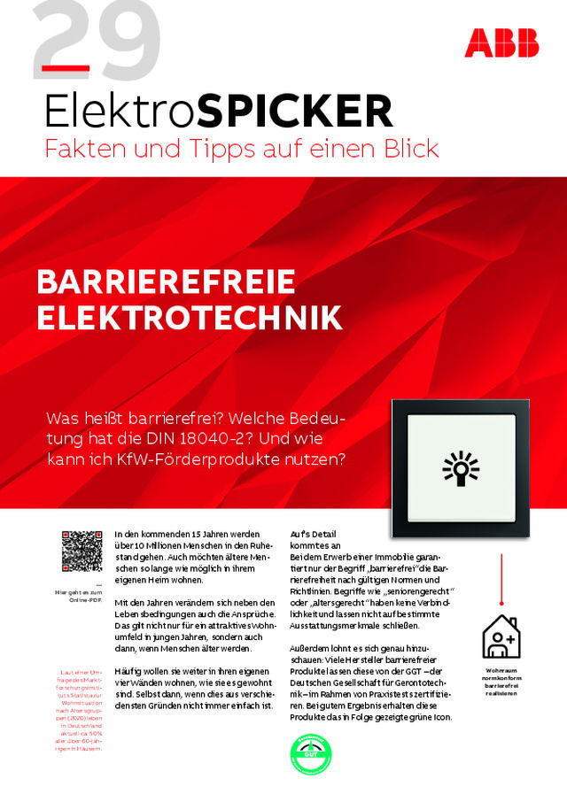 29 ElektroSPICKER: Barrierefreie Elektrotechnik