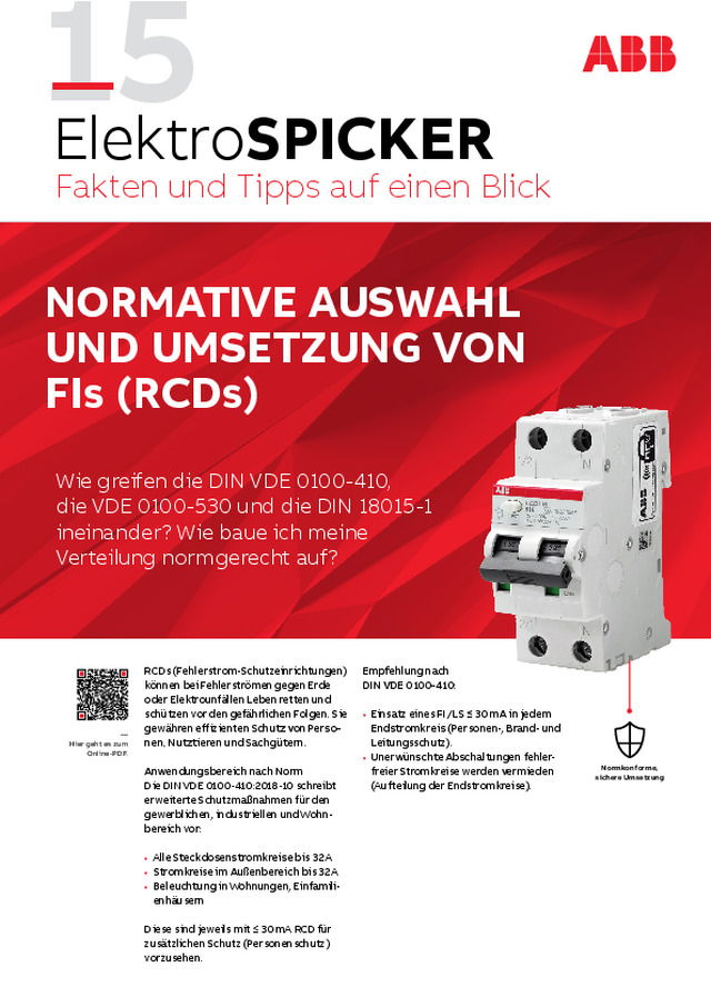 Normative Auswahl und Umsetzung von FIs (RCDs)