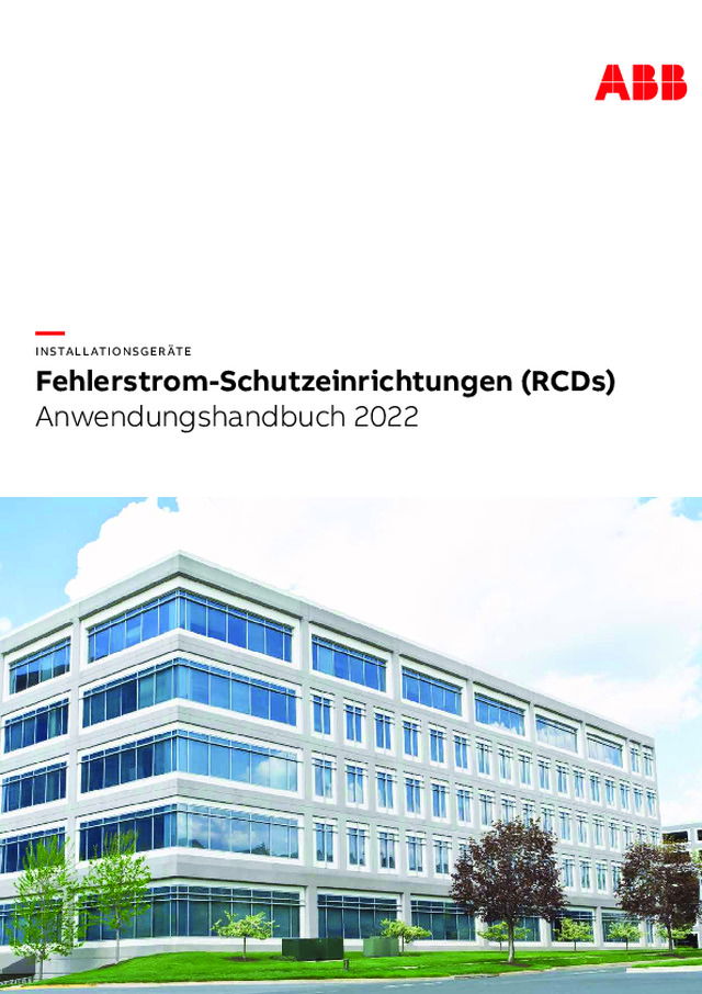 Anwendungshandbuch - Fehlerstrom-Schutzeinrichtungen (RCDs)