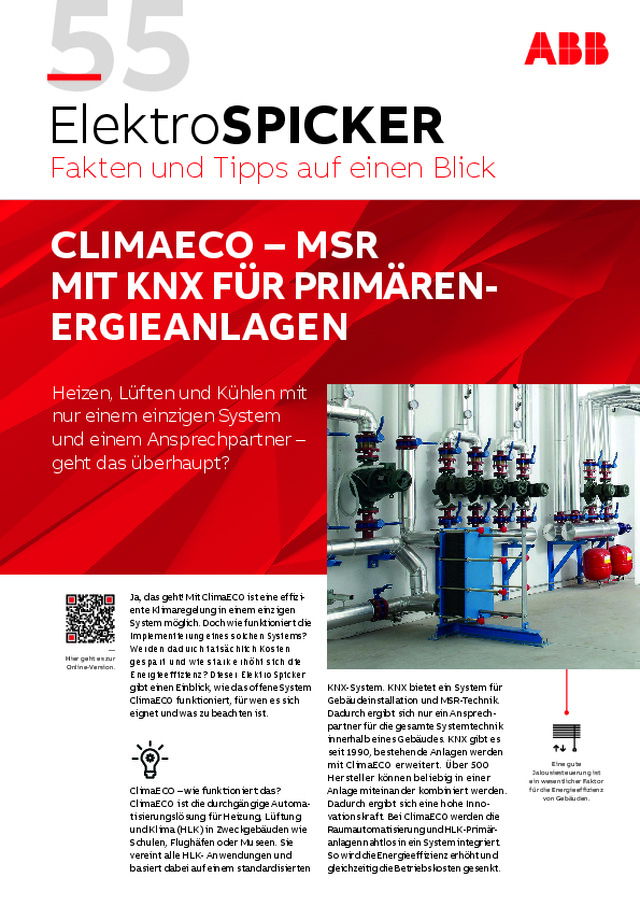 CLIMAECO – MSR mit KNX für Primärenergieanlagen