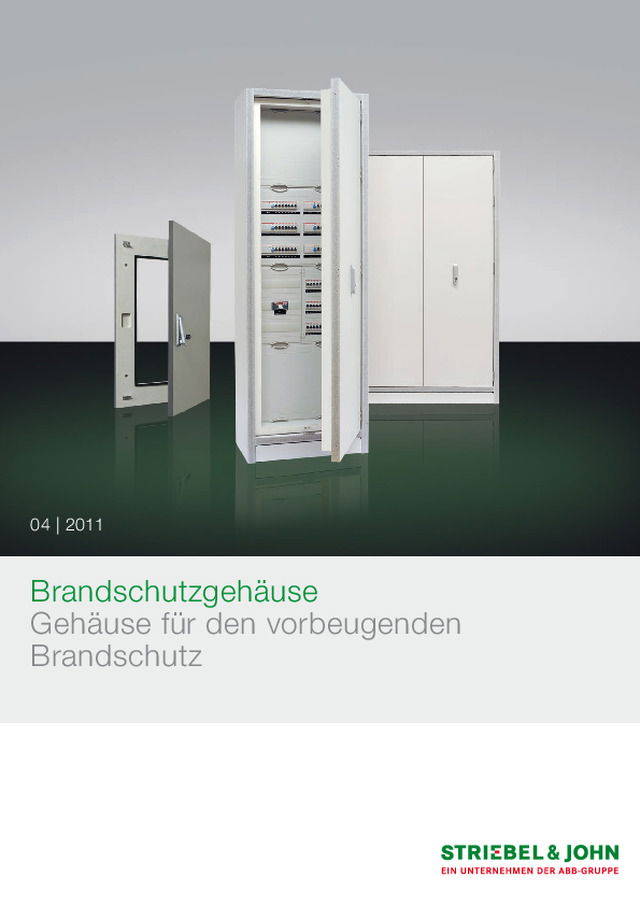 Brandschutzgehäuse - Produktbroschüre