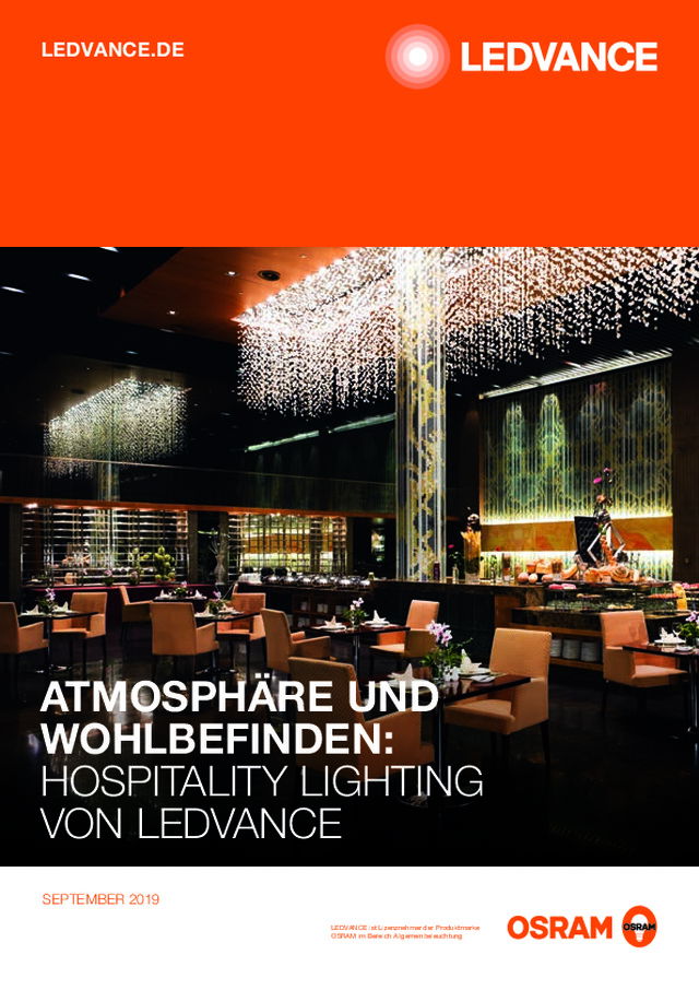 Atmosphäre und Wohlbefinden: Hospitality Lighting von Ledvance