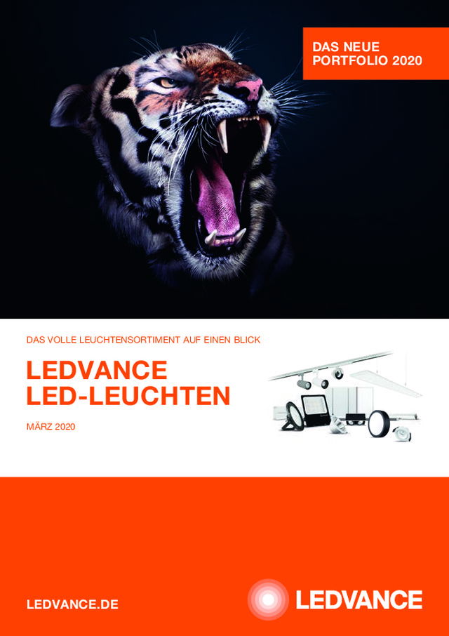 Das volle Leuchtensortiment von Ledvance auf einen Blick