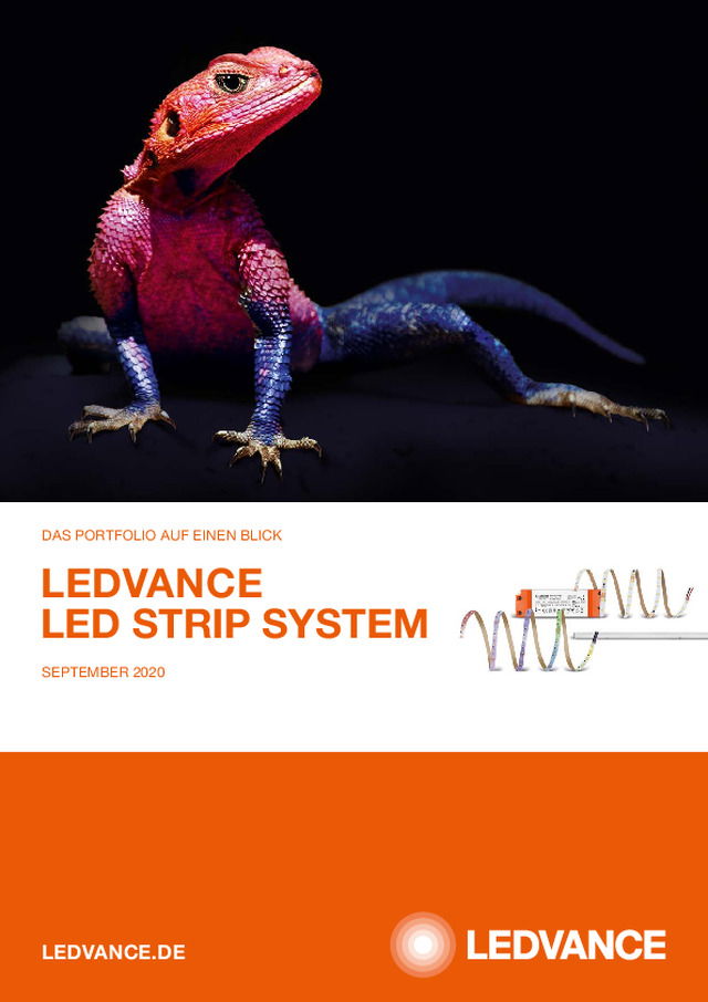 Das Portfolio auf einen Blick: LEDVANCE LED STRIP SYSTEM