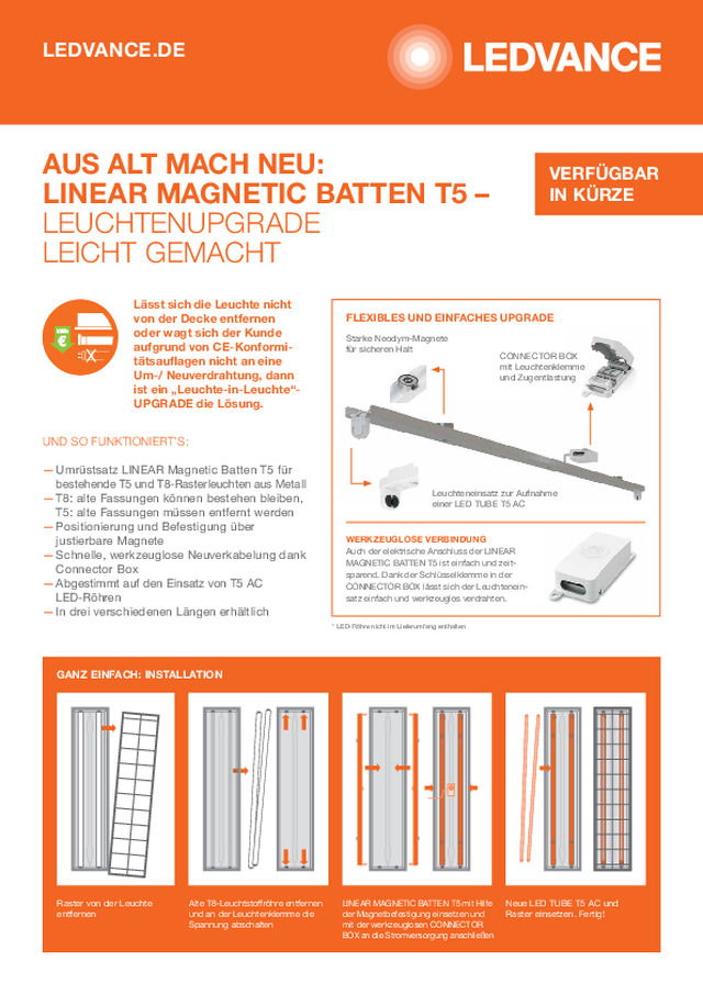 DIE LEUCHTE IN DER LEUCHTE – IHRE BESTANDSLEUCHTE BLEIBT AUCH MIT EINER LED-LÖSUNG BESTEHEN