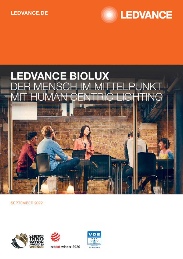 LEDVANCE BIOLUX- DER MENSCH IM MITTELPUNKT MIT HUMAN CENTRIC LIGHTING