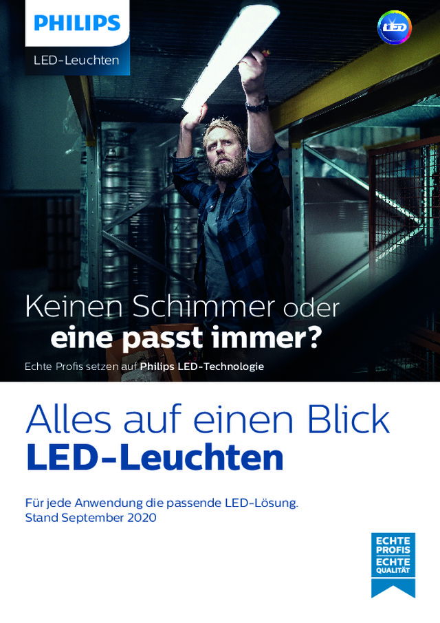 Alles auf einen Blick - LED Leuchten