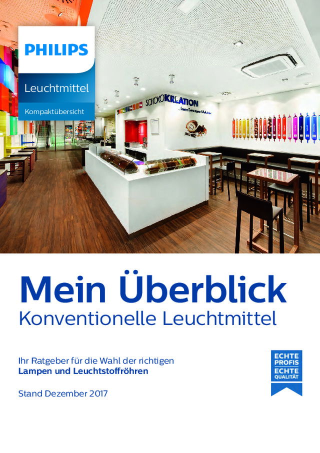 Mein Überblick Konventionelle Leuchtmittel