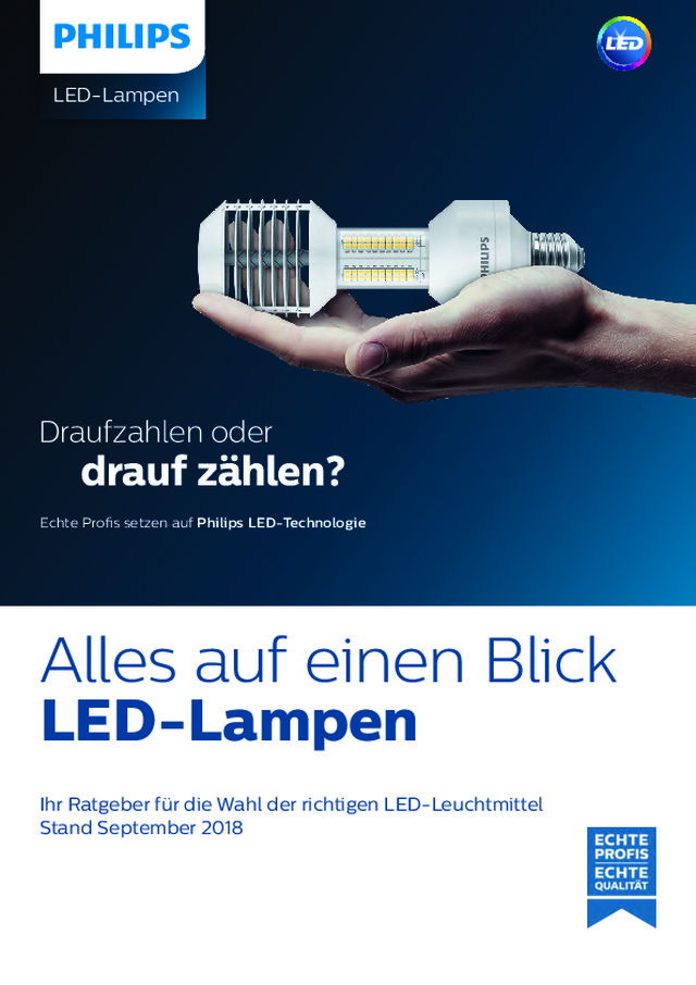 LED-Lampen Neuheiten zum September 2018