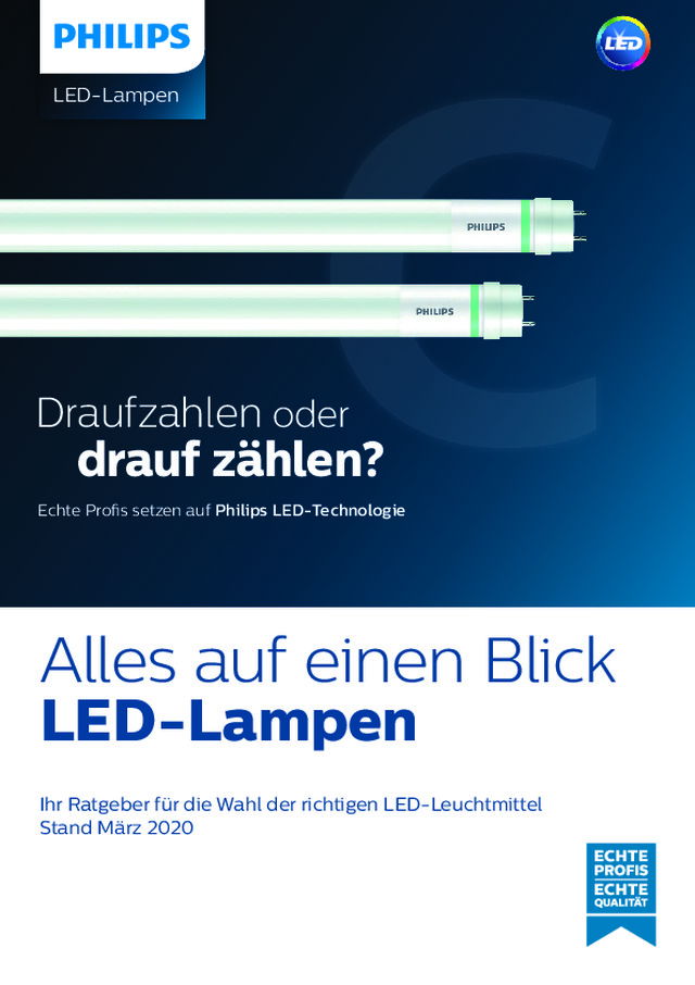 Der Ratgeber für die Wahl der richtigen LED-Leuchtmittel!