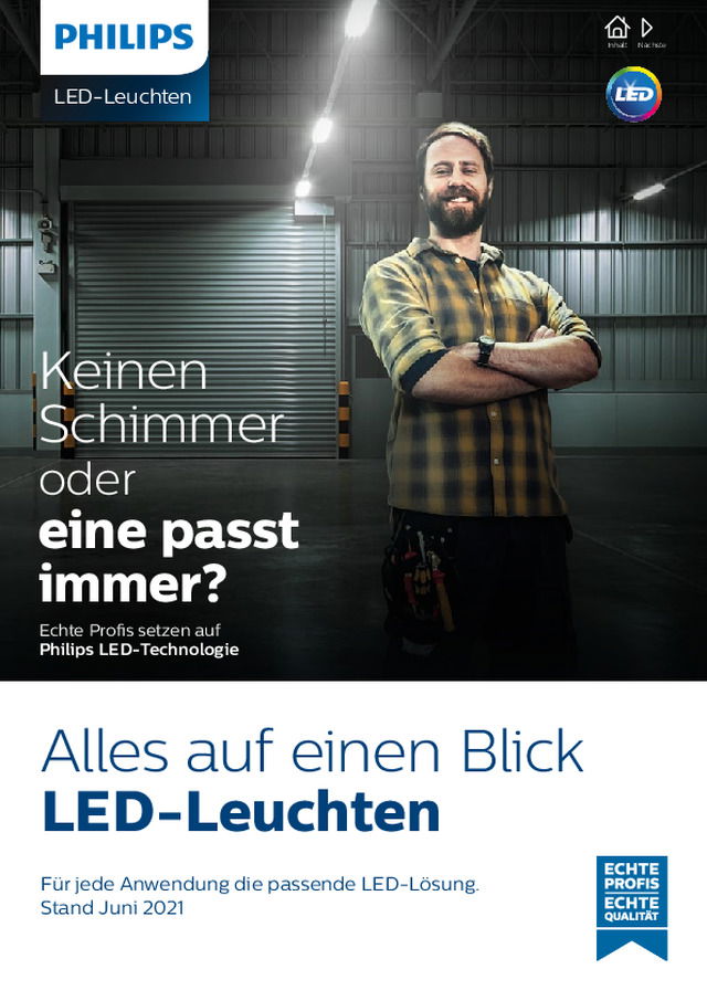 Philips LED-Leuchten Broschüre