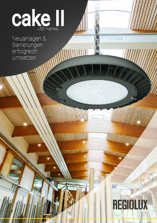 Infoblatt Hallenleuchte cake ll