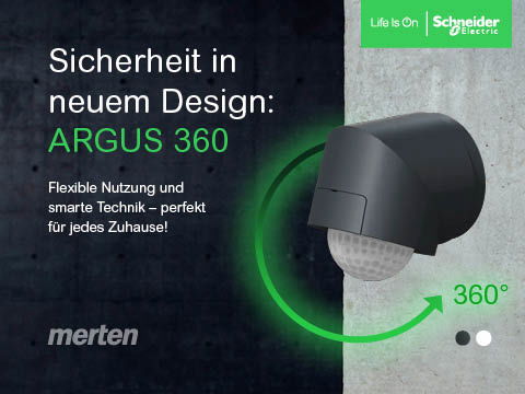Flexibilität in neuem Design: Bewegungsmelder ARGUS 360