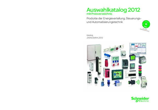 Schneider Electric Auswahlkatalog 2012
