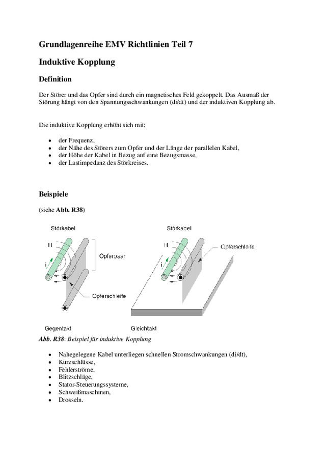 Grundlagenreihe EMV Richtlinien Teil 7