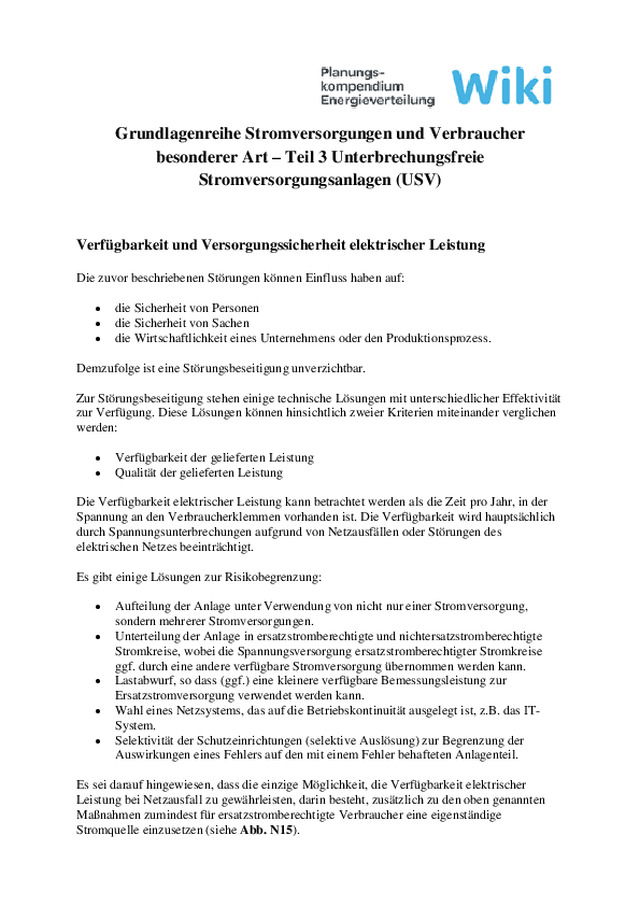 Grundlagenreihe Energieeffizienz in elektrischen Verteilnetzen Teil 3