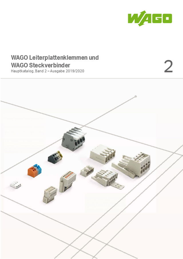Hauptkatalog Band 2, 2019/2020: Leiterplattenklemmen und Steckverbinder