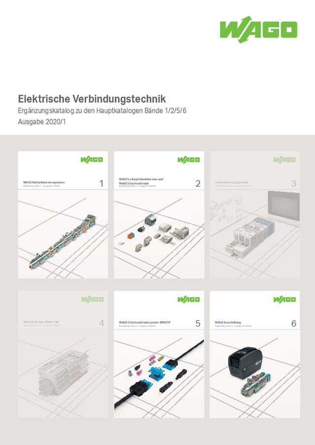 Ergänzungskatalog 2020/1: Elektrische Verbindungstechnik