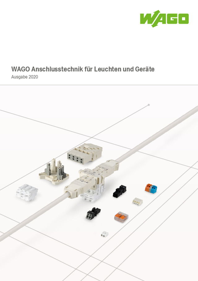 WAGO Anschlusstechnik für Leuchten und Geräte