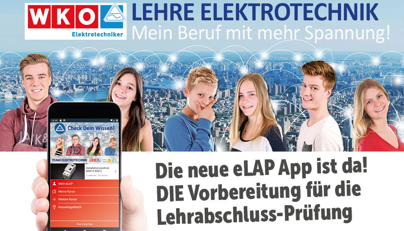 Elap App der WKO Elektrotechnik – GRATIS!