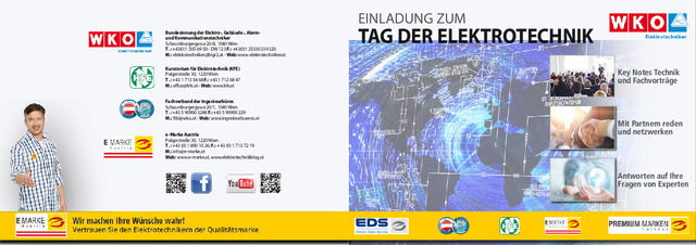 Einladung zum Tag der Elektrotechnik