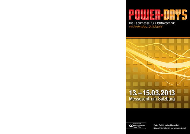 POWER-DAYS Besucherbroschüre 2013