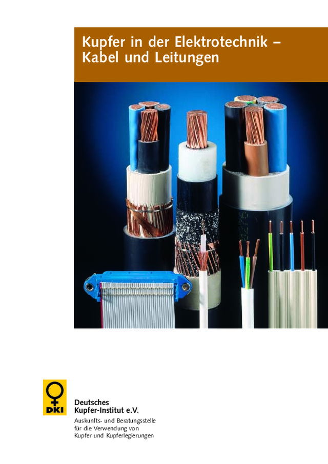 Kupfer in Kabel und Leitungen