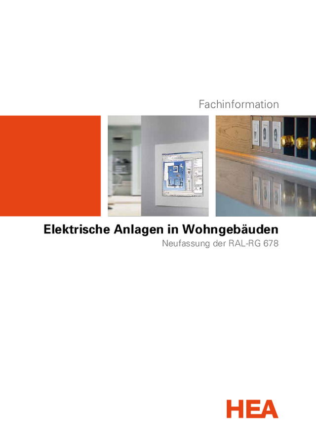 RAL RG 678 - Richtlinie für elektrische Anlagen in Wohngebäuden