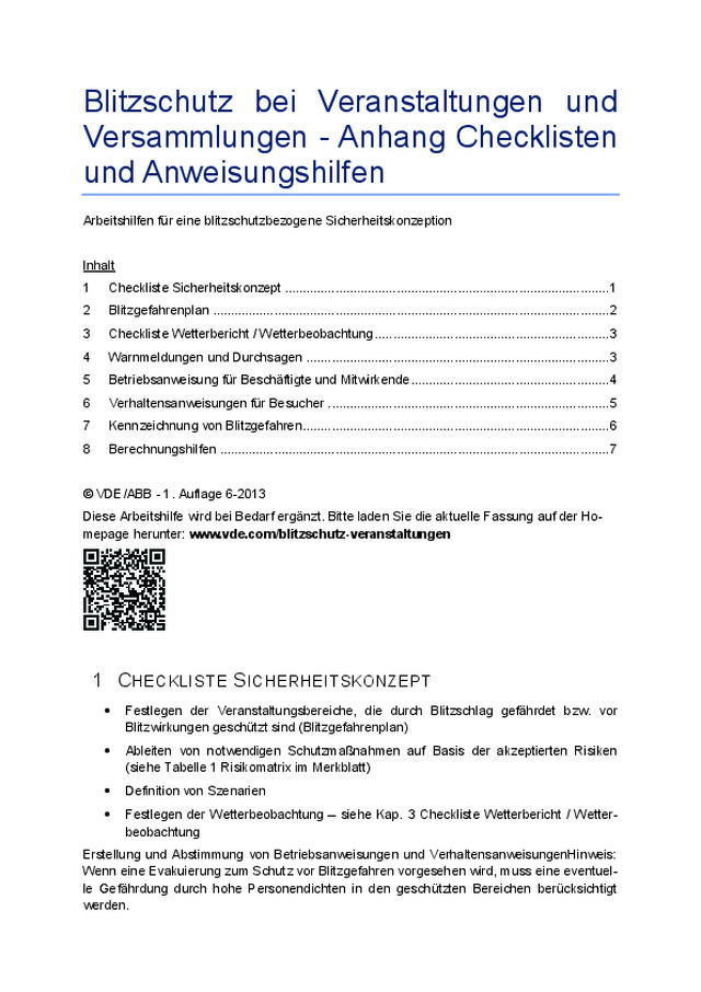 Blitzschutz bei Großveranstaltungen