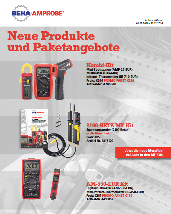 Sonderangebote von Beha-Amprobe für robuste Spannungsprüfer, Digitalmultimeter, Strommesszangen und mehr