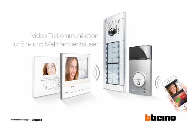Video-Türkommunikation für Ein- und Mehrfamilienhäuser