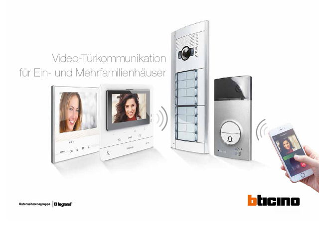 Video-Türkommunikation für Ein- und Mehrfamilienhäuser