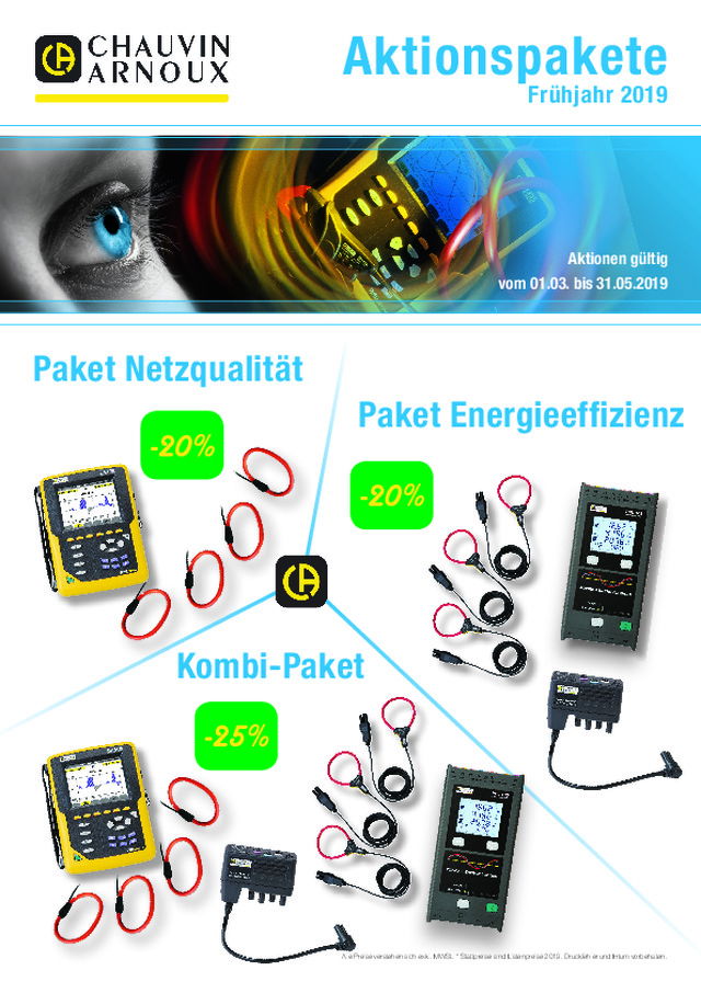 Kennen Sie schon die Frühjahrs-Aktion von Chauvin Arnoux?