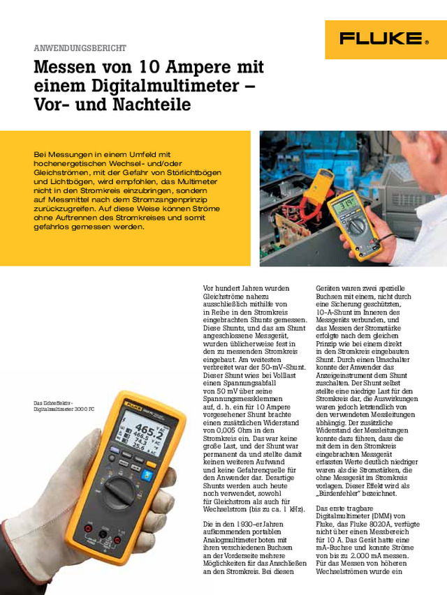 Messen von 10 Ampere mit einem Digitalmultimeter – Vor- und Nachteile