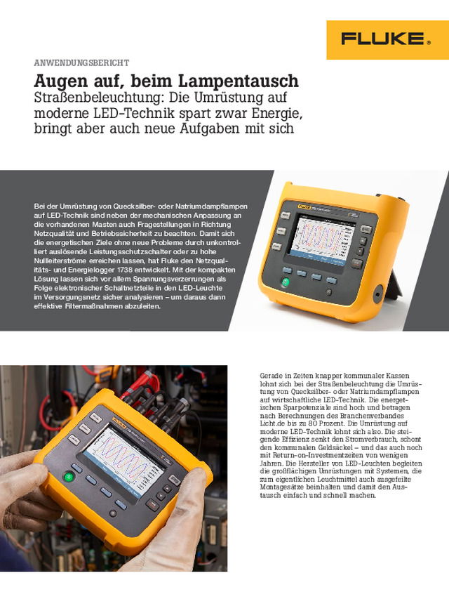 Augen auf, beim Lampentausch