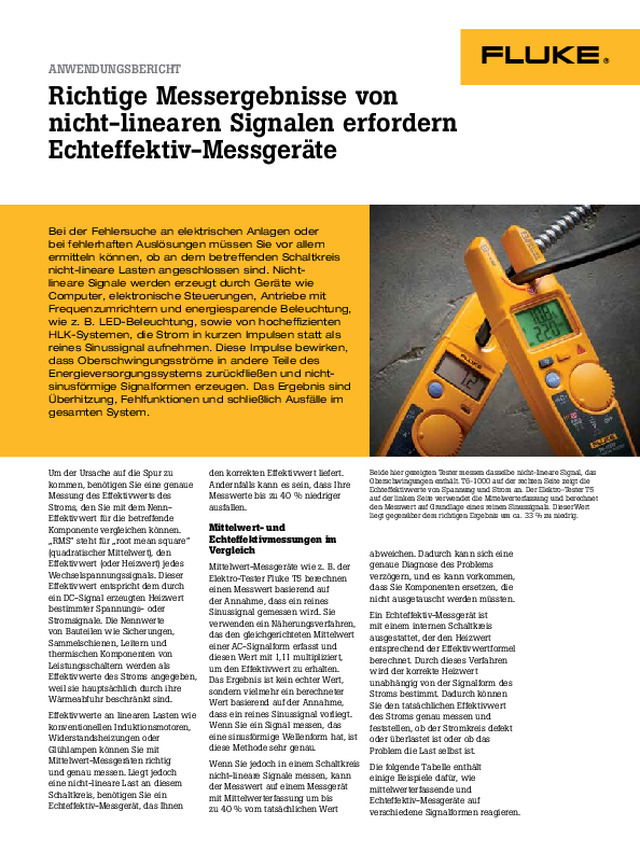 Kennen Sie schon den T6 Elektrotester von Fluke?