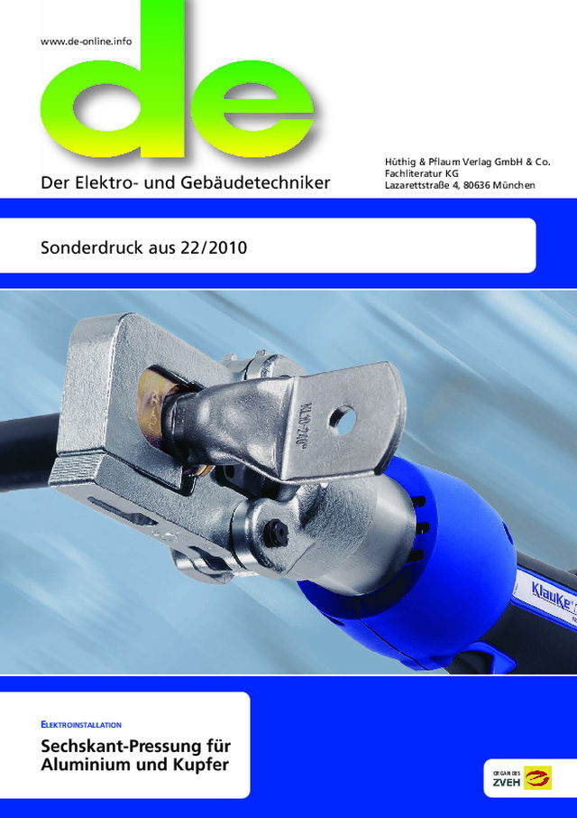 Sechskant-Pressung für Aluminium und Kupfer