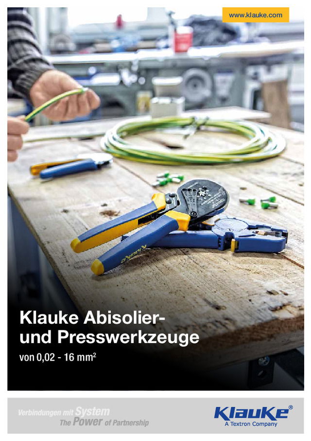 Klauke Abisolier und Presswerkzeuge