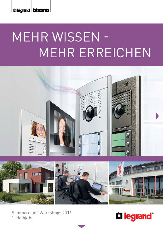 Schulungsbroschüre Legrand