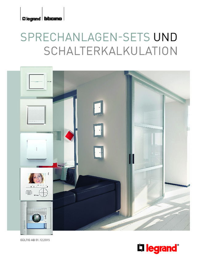 Schalter- und Sprechanlagenbroschüre