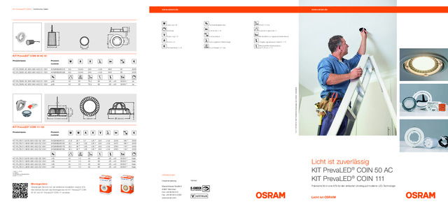 PrevaLED ®  COIN 50 AC und COIN 111 als praktische All-in-one-KITs