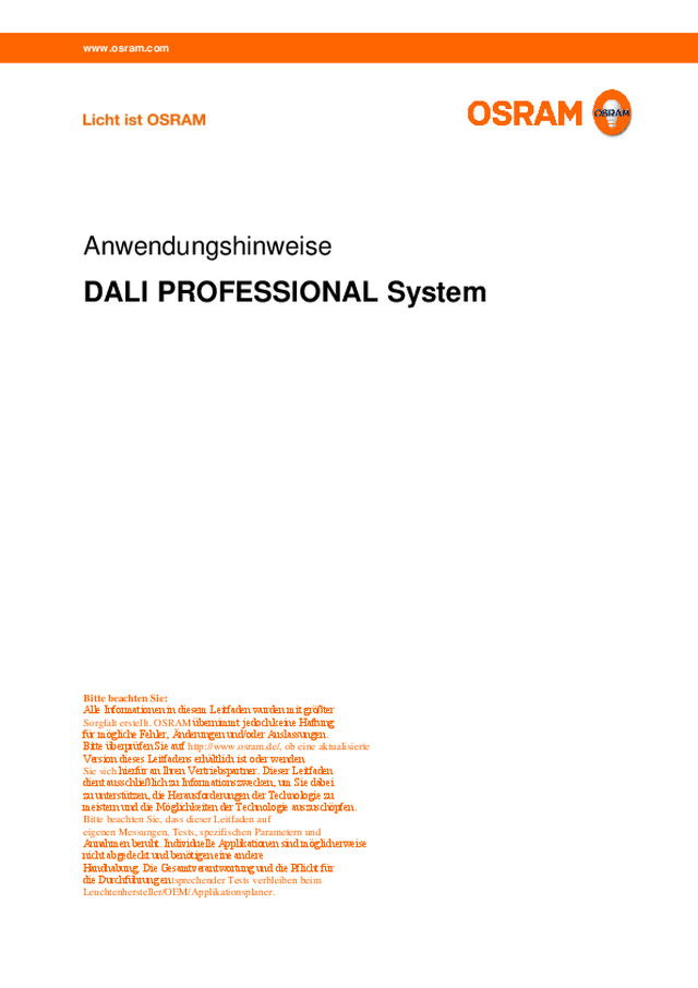 DALI PROFESSIONAL System