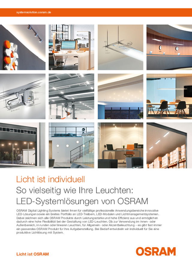 LED-Systemlösungen von OSRAM