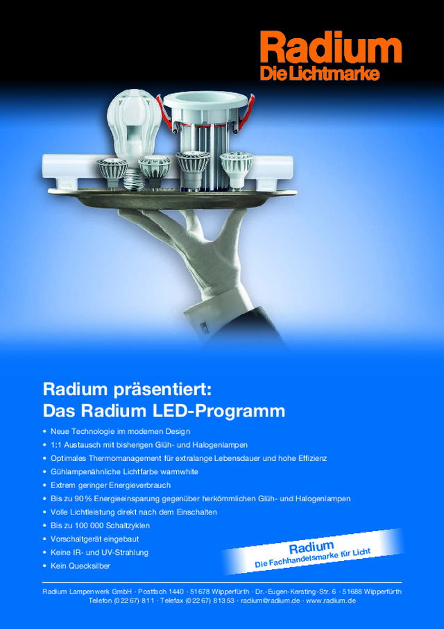 Das Radium LED-Programm