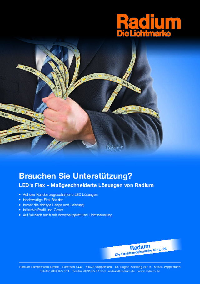 LED‘s Flex – Maßgeschneiderte Lösungen von Radium