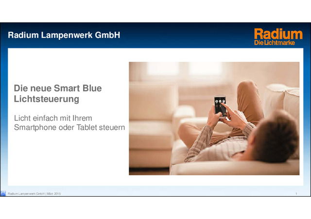 Praesentation SMART Blue Lichtsteuerung