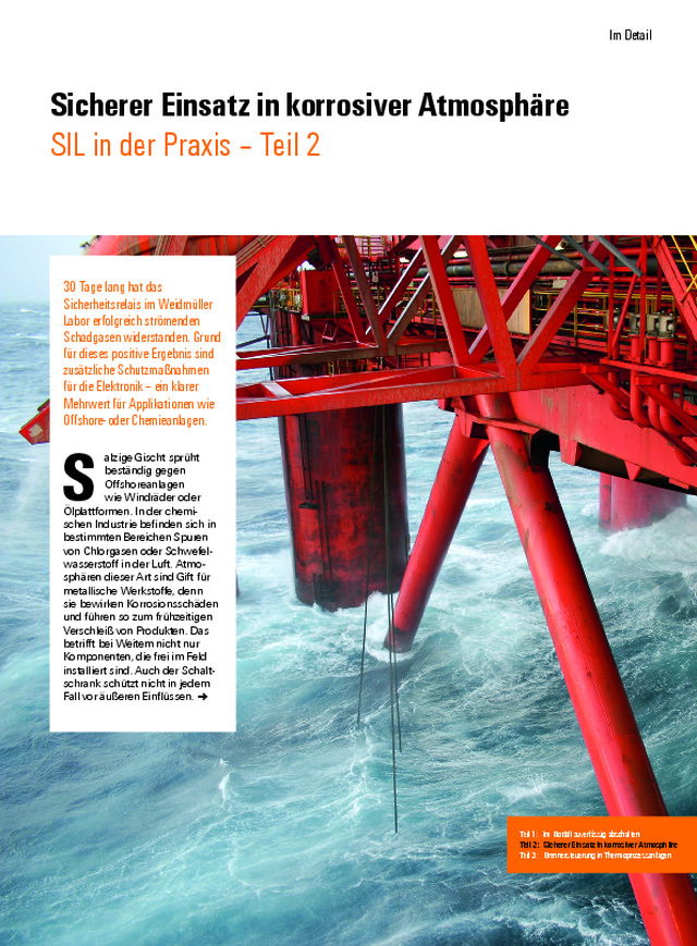 SIL in der Praxis – Teil 2 – Sicherer Einsatz in korrosiver Atmosphäre