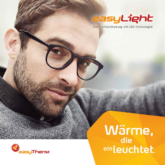 easylight - Die 1. Infrarotheizung mit LED-Technologie!