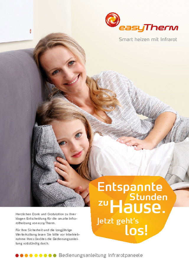 Bedienungsanleitung Infrarotpaneele